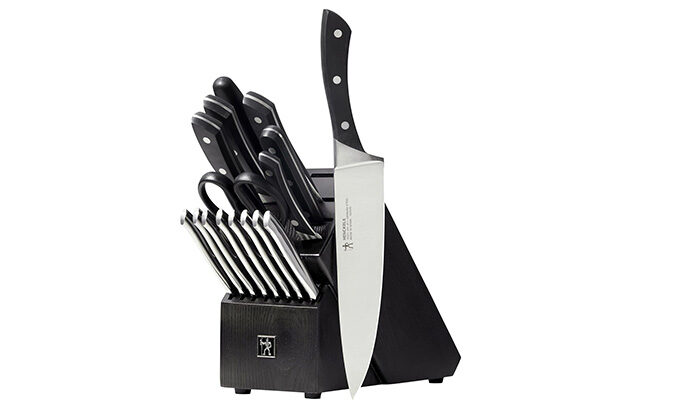 Image d'un Bloc de couteaux de chef professionnel